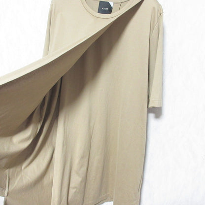 ATON アシンメトリー レイヤードTシャツ ロングカットソー