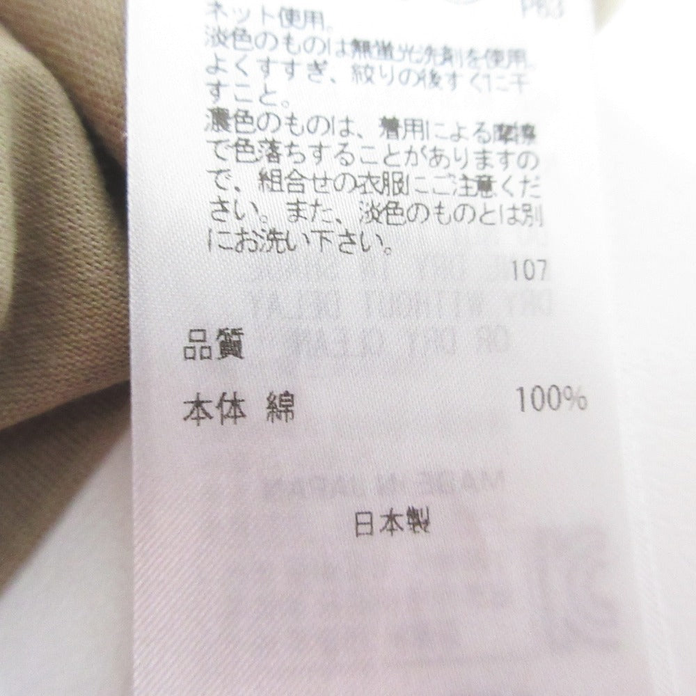ATON アシンメトリー レイヤードTシャツ ロングカットソー