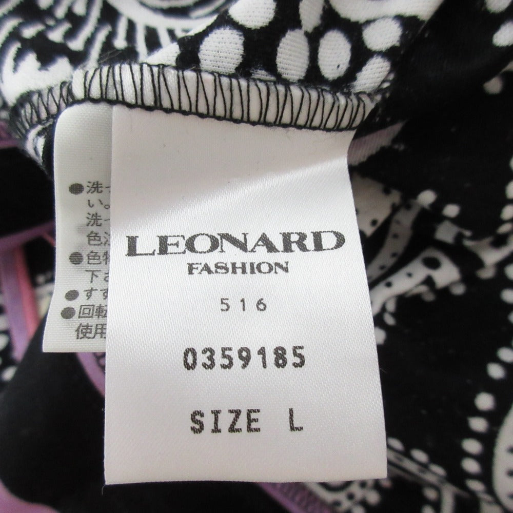 LEONARD 総柄ノースリーブカットソー