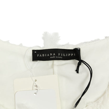 FABIANA FILIPPI フェザー チュール ノースリーブカットソー
