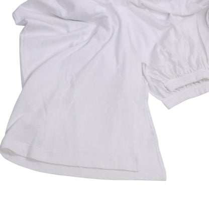 Y's フリース パッチ アシメ コットン 長袖 Tシャツ