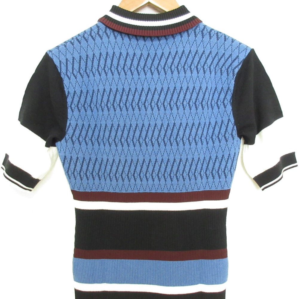 FRED PERRY ジャカード ロング ニット ドレス