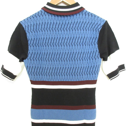 FRED PERRY ジャカード ロング ニット ドレス