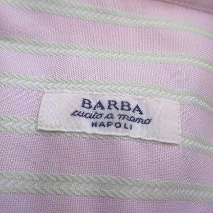 Barba ストライプ 長袖 シャツ