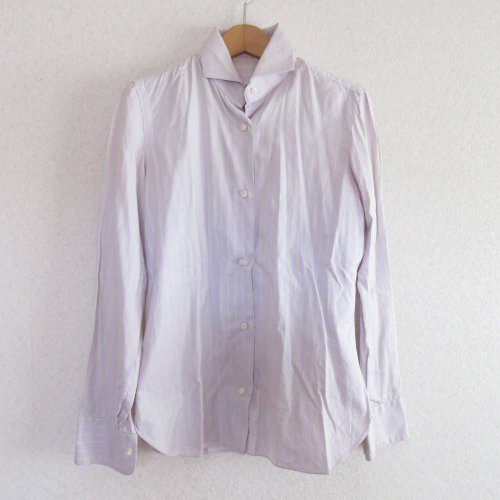 Barba ストライプ 長袖 シャツ