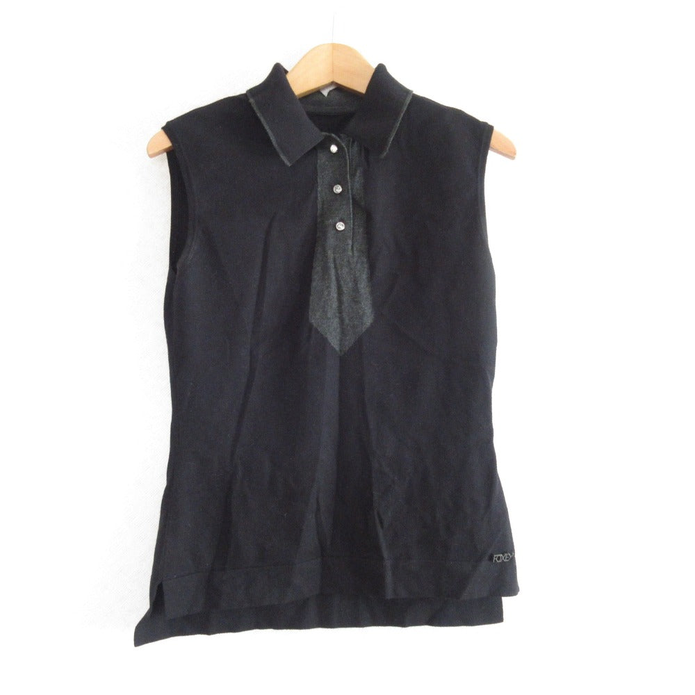 FOXEY NEW YORK ノースリーブニットカットソー