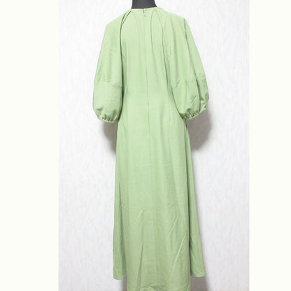 STYLEMIXER ランタンスリーブ フレア ドレス