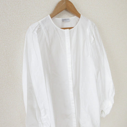 STRASBURGO ノー カラー ブラウス シャツ