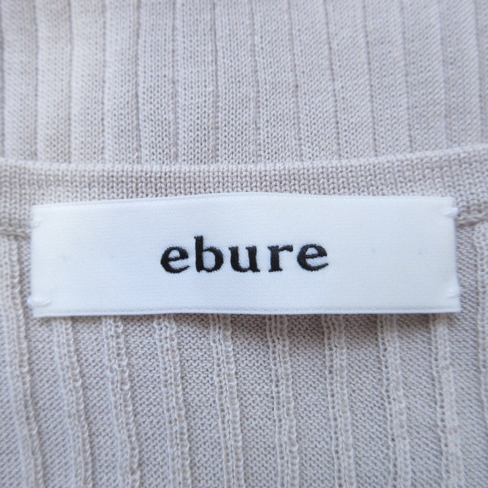 ebure ノースリーブ リブ ニット ドレス