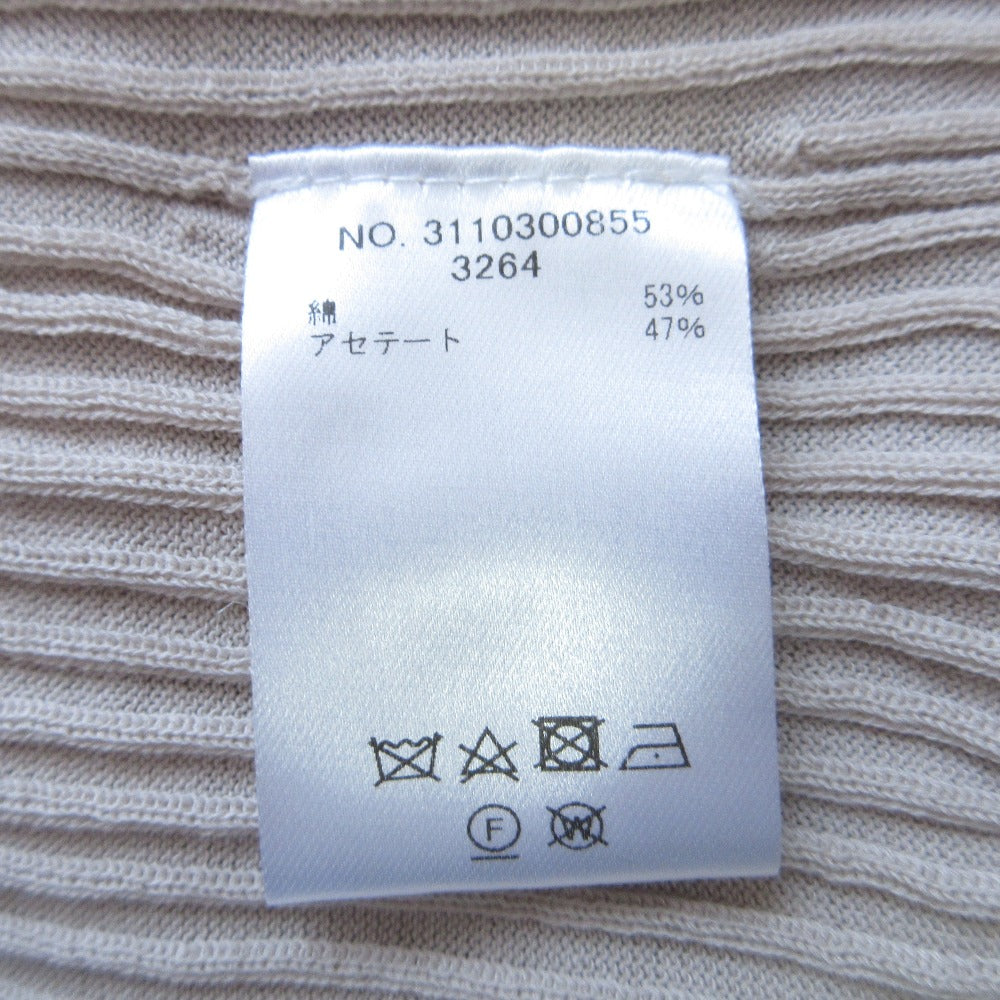 ebure ノースリーブ リブ ニット ドレス