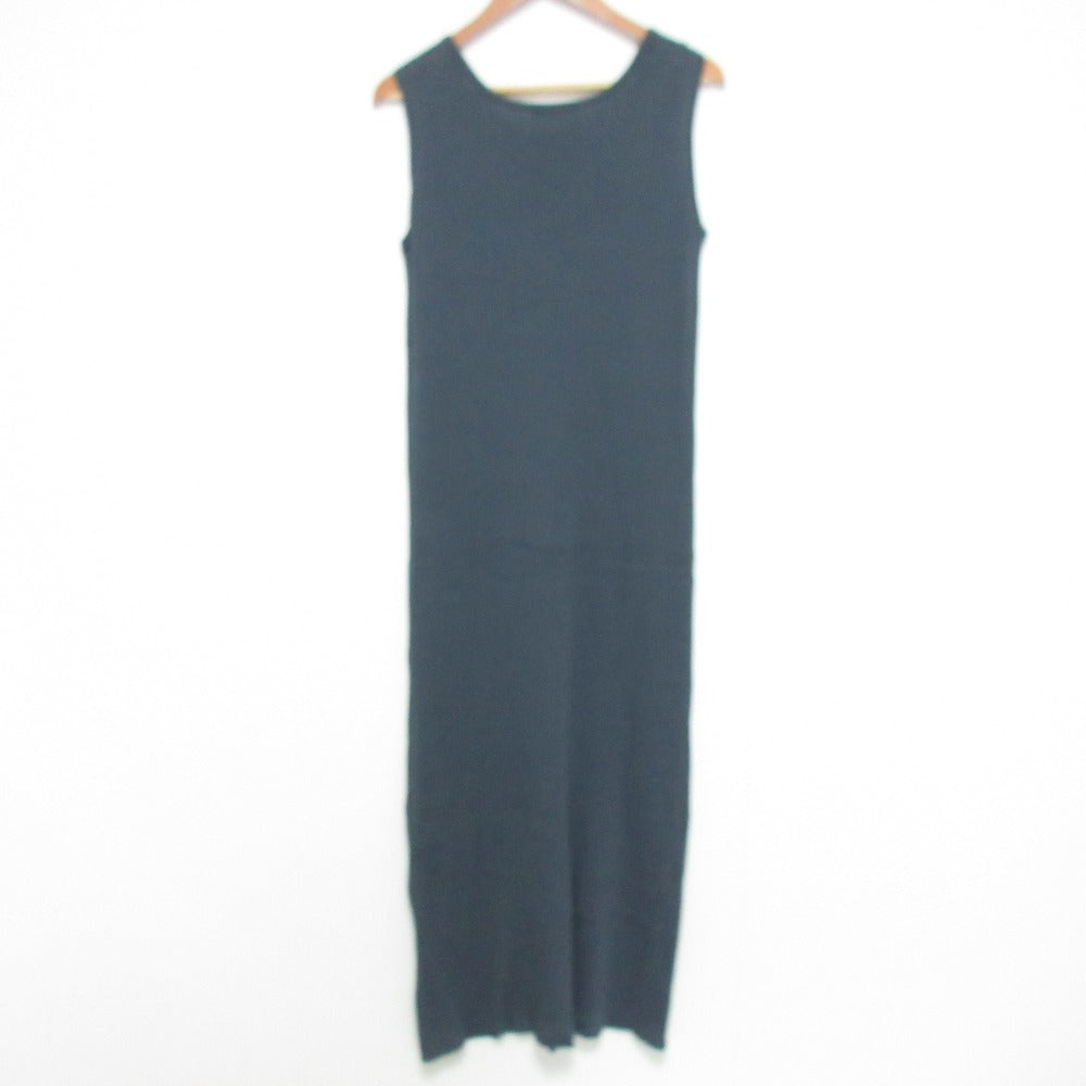 ebure リブ ニット ロング ドレス