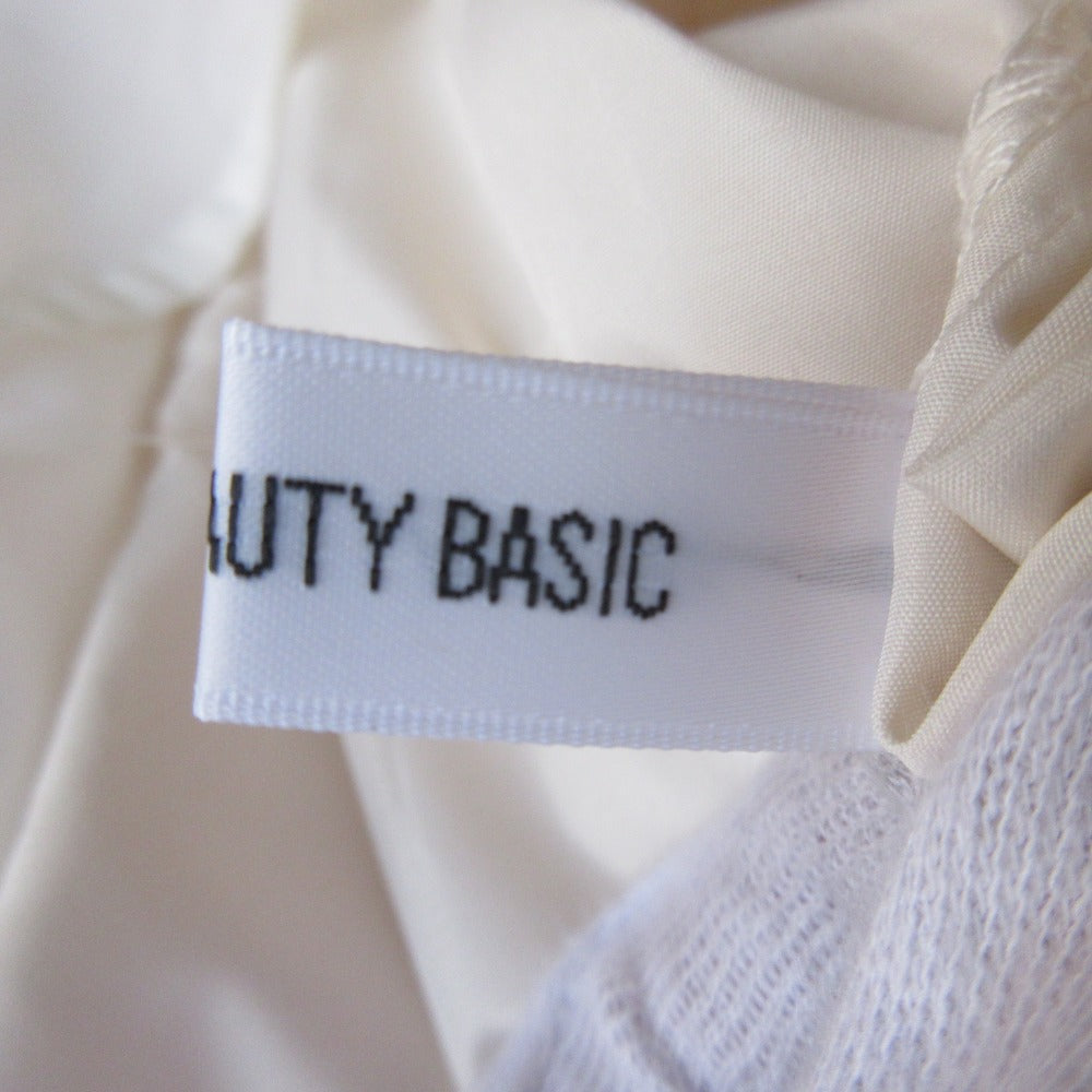 NATURAL BEAUTY BASIC オフショルダー フラワー ブラウス