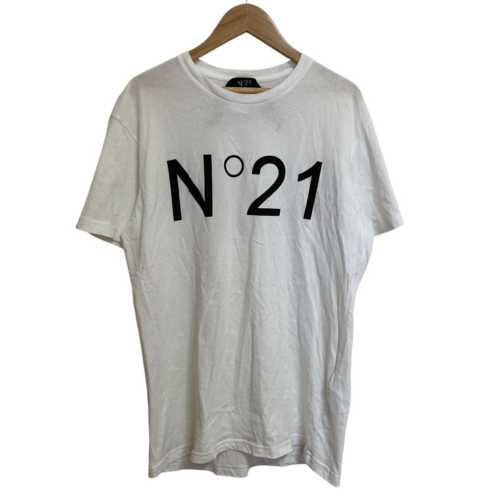 ヌメロヴェントゥーノ ロゴプリント コットン Tシャツ