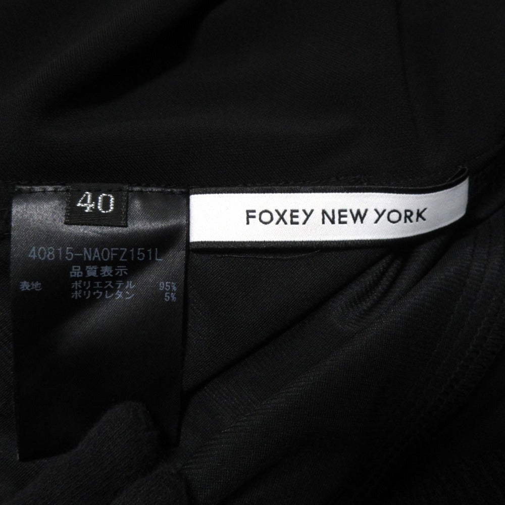 FOXEY NEW YORK フレア ドレス ストレッチ