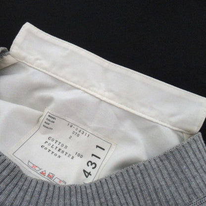 sacai 半袖ニットレース切替バックプリーツプルオーバー