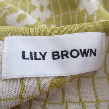 Lily Brown マーメイド ジャカード ニット ドレス