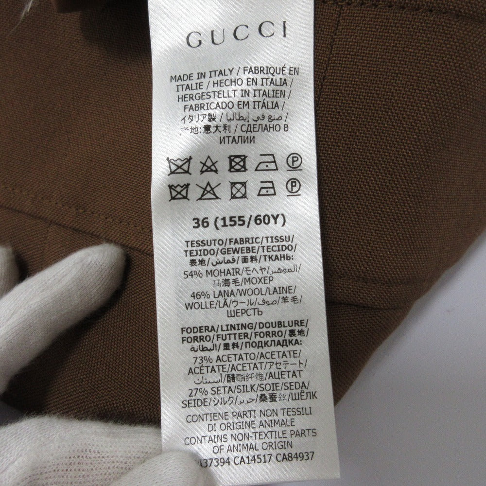 グッチ モヘア ウール カーゴ ワイド パンツ