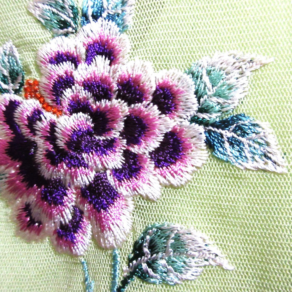 ヴィヴィアン タム フラワー 刺繍 パワーネット シャツ