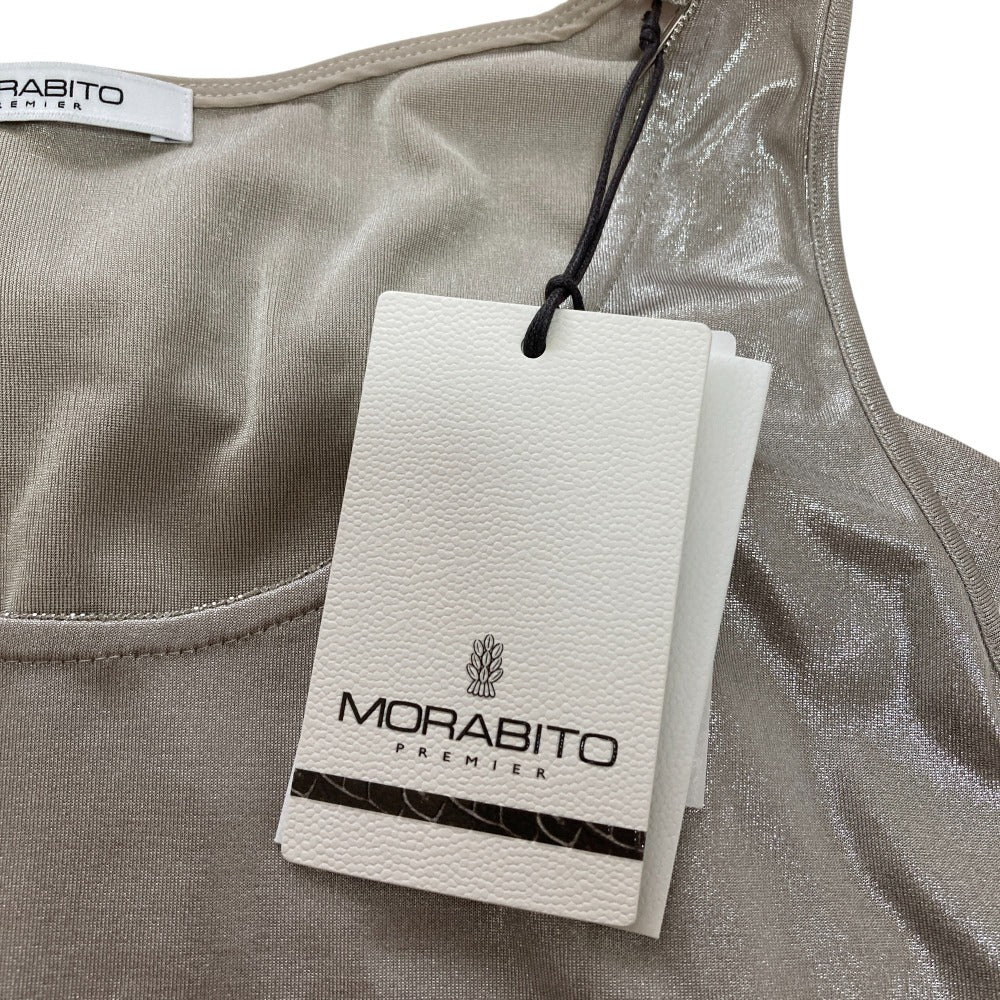 MORABITO PREMIER モニーレ 箔プリントノースリーブカットソー