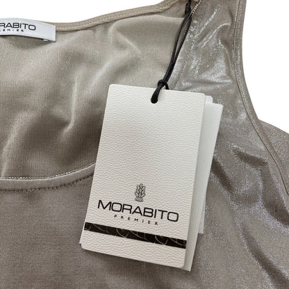 MORABITO PREMIER モニーレ 箔プリントノースリーブカットソー