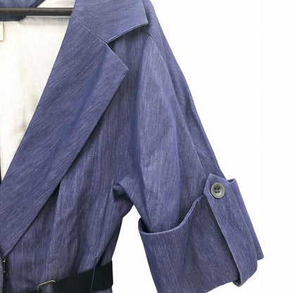 leur logette ビジュー ベルト シャンブレー ガウン コート