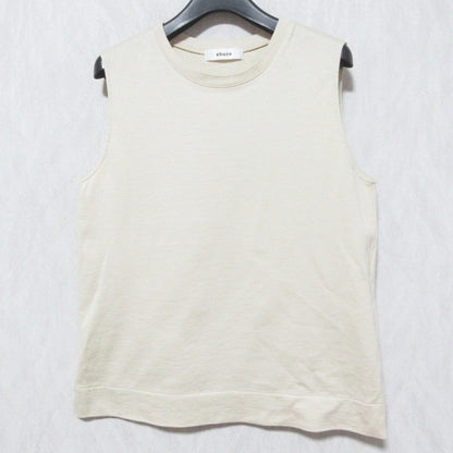 ebure クルーネックノースリーブカットソー
