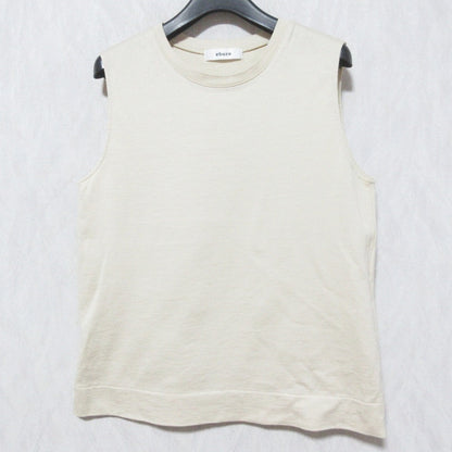 ebure クルーネックノースリーブカットソー