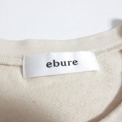 ebure クルーネックノースリーブカットソー