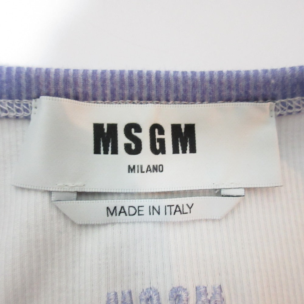 MSGM タンクトップ ノースリーブカットソー