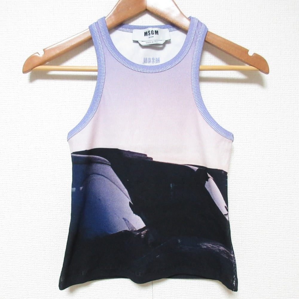 MSGM タンクトップ ノースリーブカットソー