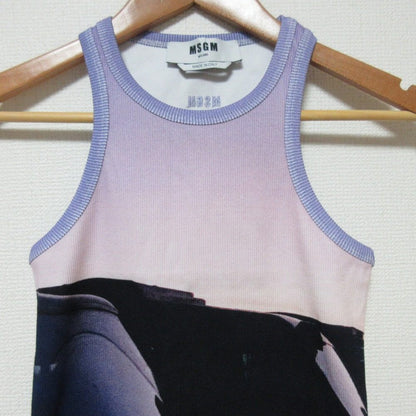 MSGM タンクトップ ノースリーブカットソー