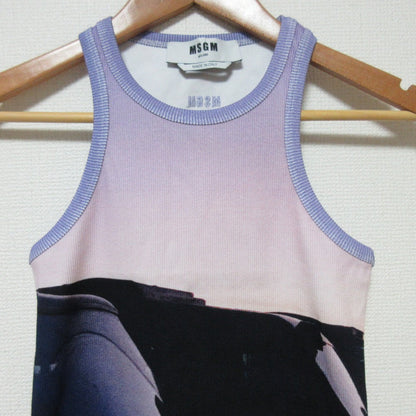 MSGM タンクトップ ノースリーブカットソー