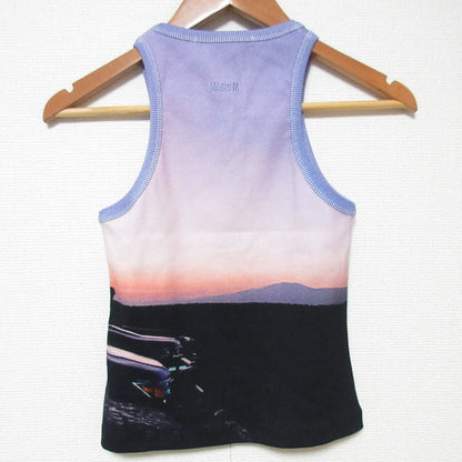 MSGM タンクトップ ノースリーブカットソー