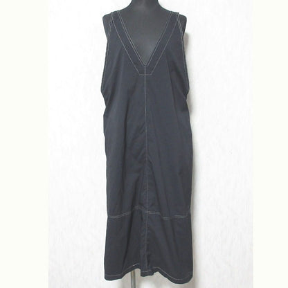 IENA タスラン V ネック ドレス ジャンパー スカート