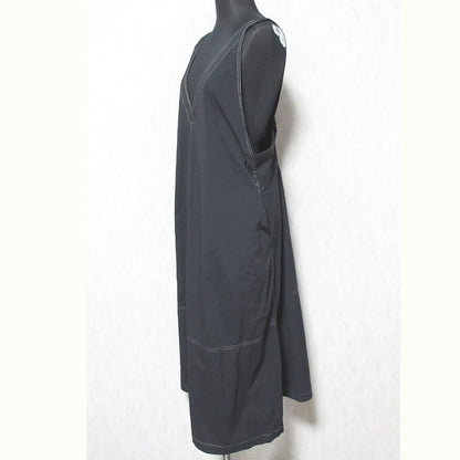 IENA タスラン V ネック ドレス ジャンパー スカート