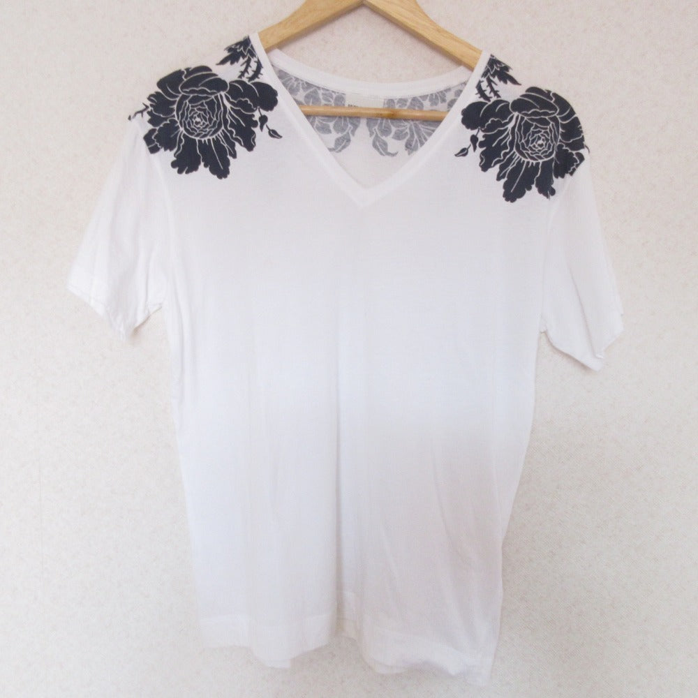 DRIES VAN NOTEN フラワープリント コットンTシャツ