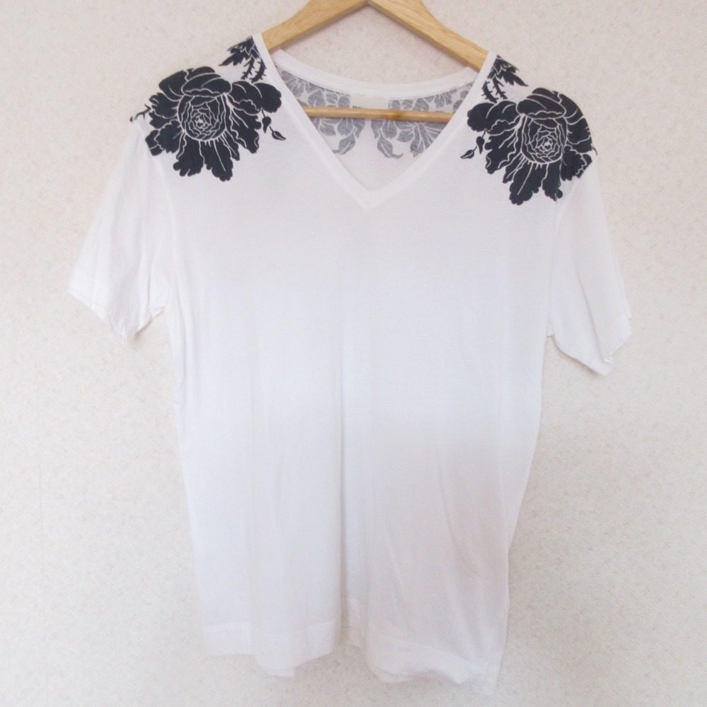 DRIES VAN NOTEN フラワープリント コットンTシャツ