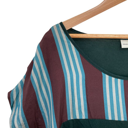 Dries Van Noten ストライプ シルクブレンド カットソー