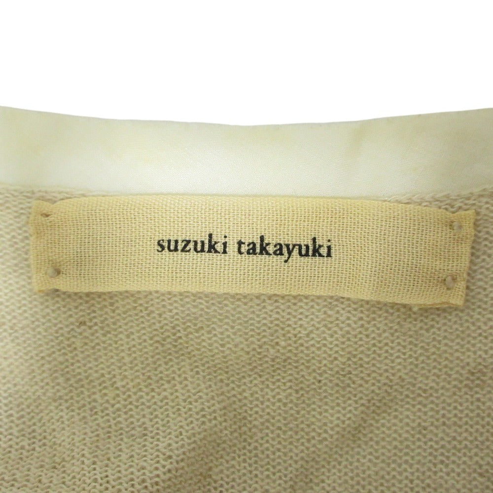 suzuki takayuki リネン ニット ドレス