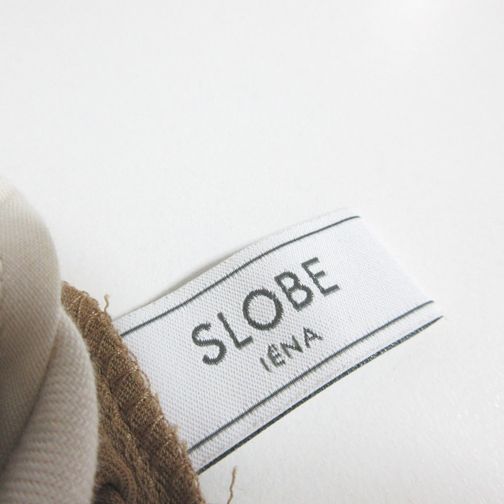SLOBE IENA センタープレス リラックス パンツ