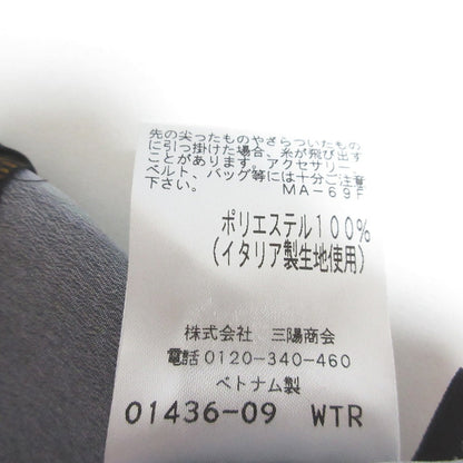 TRANS WORK リーフ プリント ブラウス