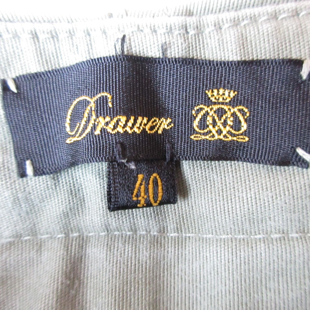 Drawer コットン ピケ ワーク パンツ