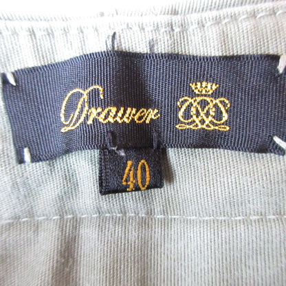 Drawer コットン ピケ ワーク パンツ