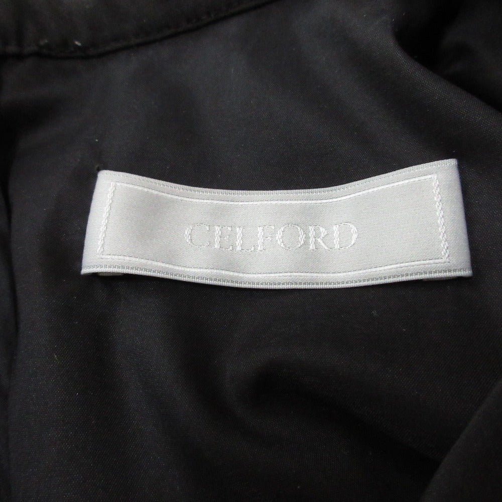 CELFORD ボリューム フリル タイト ドレス