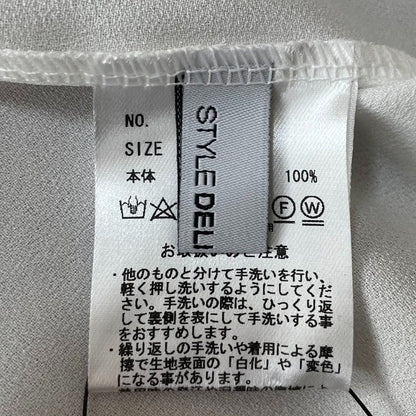 スタイルデリ オープンカラー ノースリーブブラウス