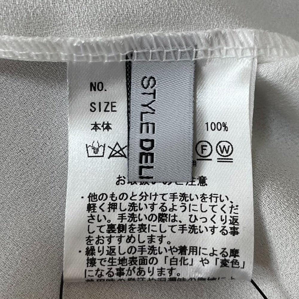 スタイルデリ オープンカラー ノースリーブブラウス