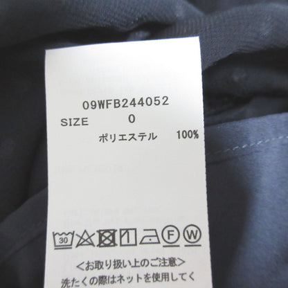 Mila Owen ベロア リボン ラッフル 長袖 ブラウス