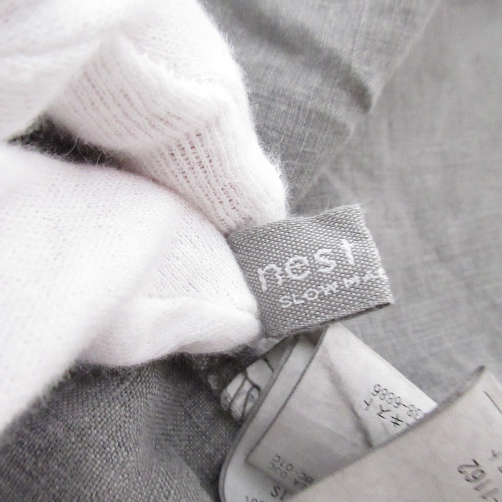 nest Robe スウィッチング ギャザード ドレス コットン ドレス