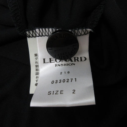 LEONARD フラワー プリント トリム ドレス