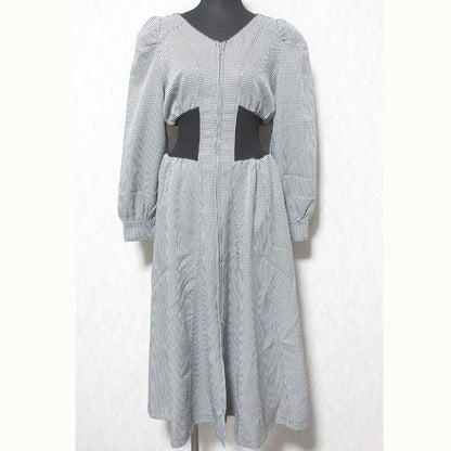 And Couture ハウンドトゥース ロング ドレス